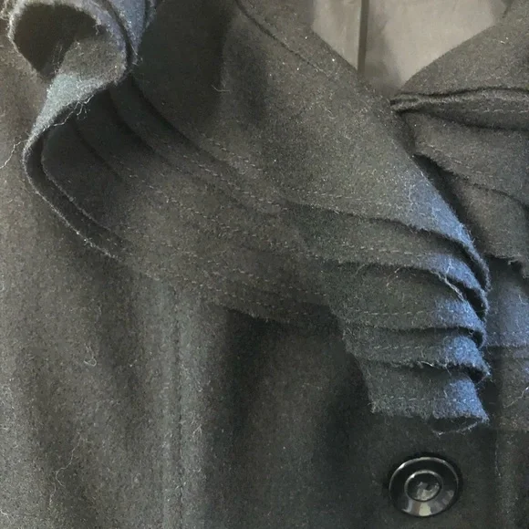 Candies ruffle collared coat Medium - Picture 3 of 13